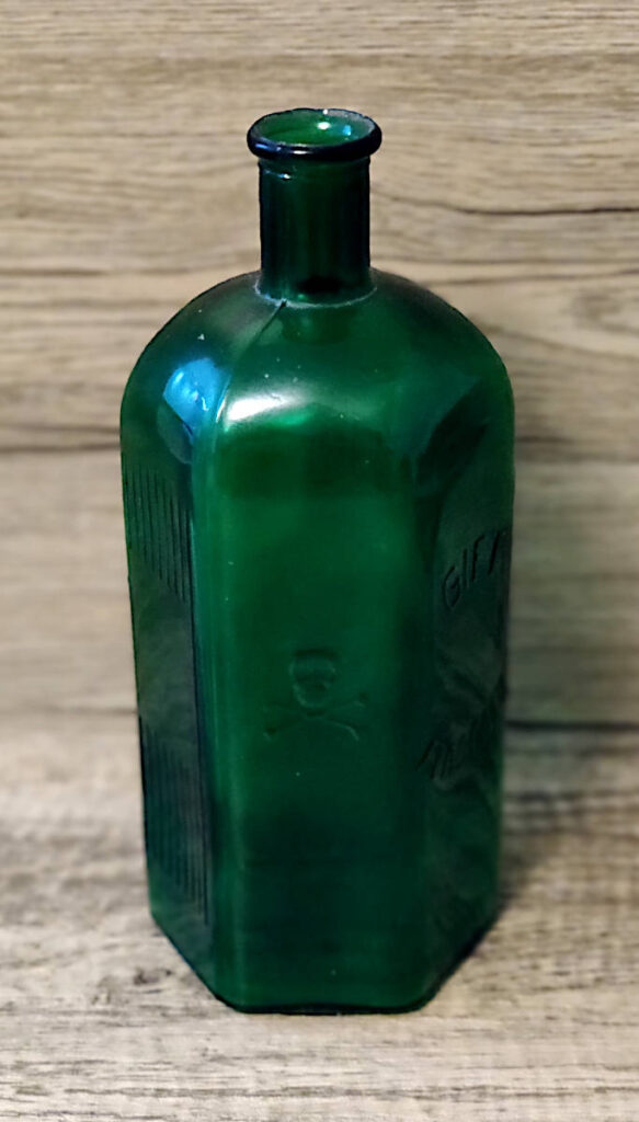 Grüne Giftflasche