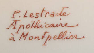 Signatur P. Lestrade, Montpellier