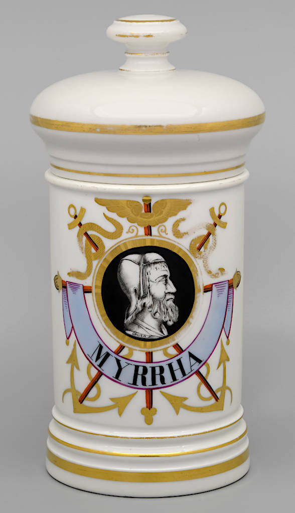 Porzellangefäß Myrrhe