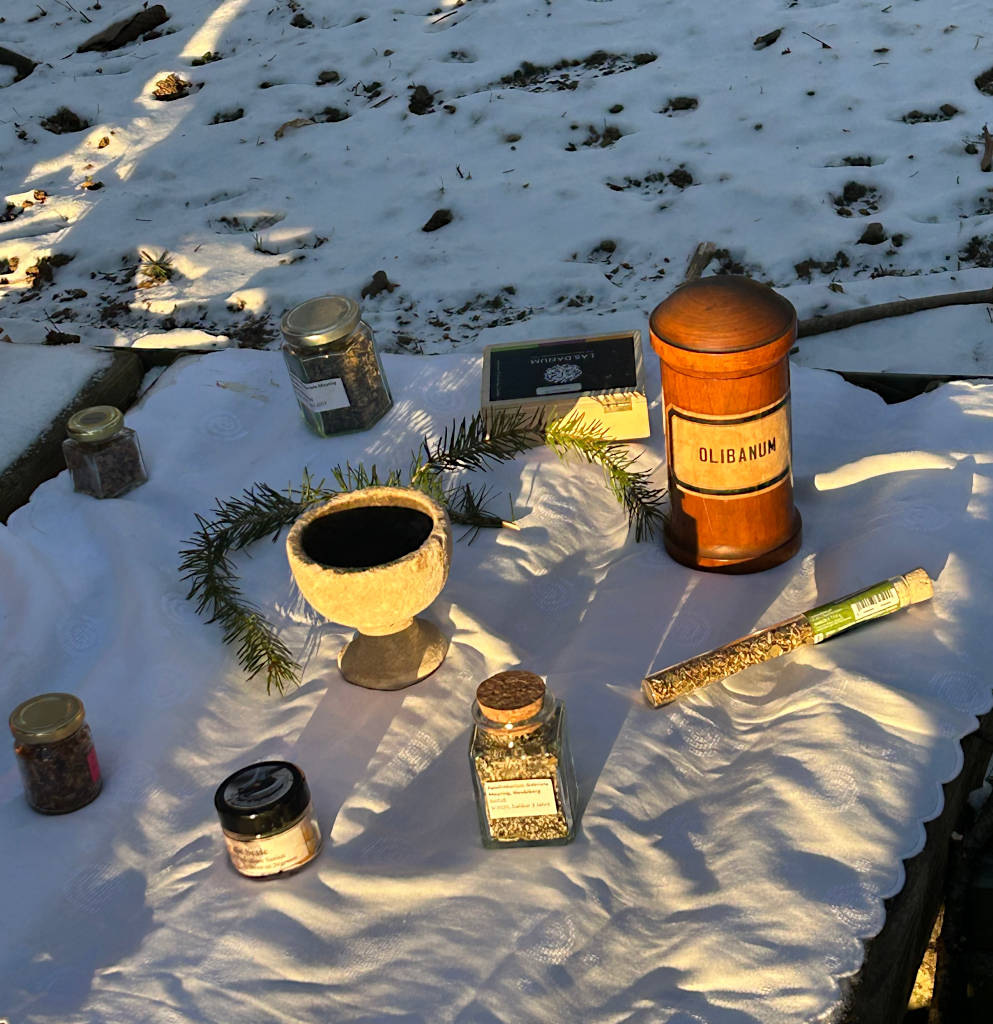 Aufbau von Räucherutensilien