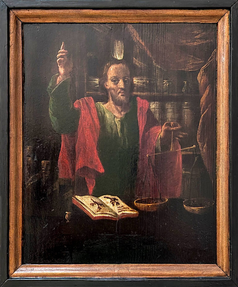 Gemälde Christus mit Kräuterbuch