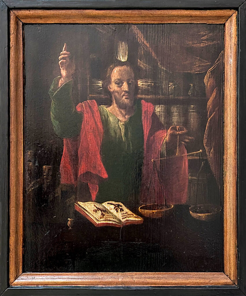 Gemälde Christus mit Kräuterbuch